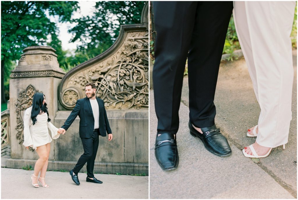 engagement session in Central Park, captured by Sara Marx Photography, NYC couples photographer
