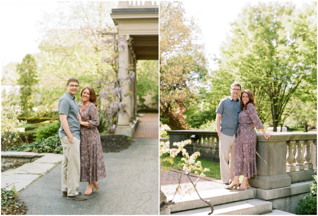 engagement session at George Eastman Museum