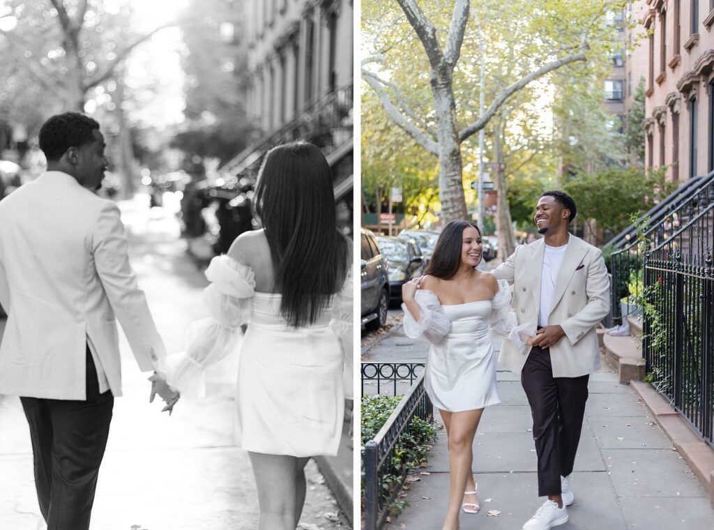 New York City engagement session, captured by Sara Marx Photography. Syracuse wedding photographer
